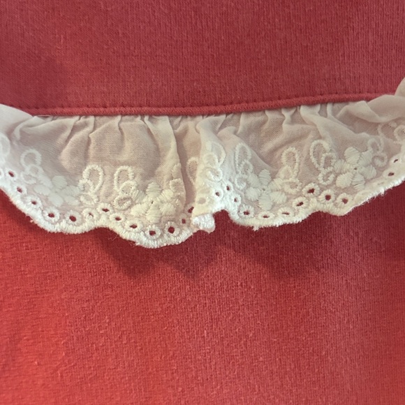 Janie and Jack Pink Dress with White Ruffle - Picture 2 of 2